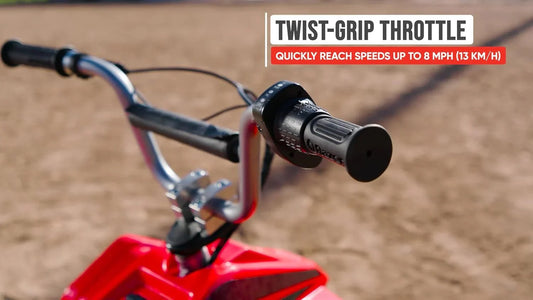 RAZOR DIRT QUAD RED 13KM/HR 8+