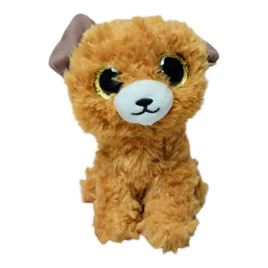 CUDDLY LOVABLES BROWN POODLE DOG PLUSH TOY 15 CM