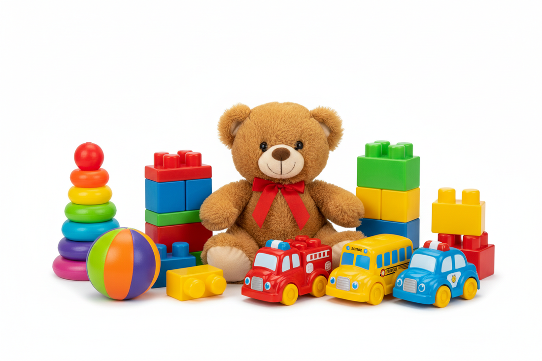 TOYS WHITE BACKGROUND